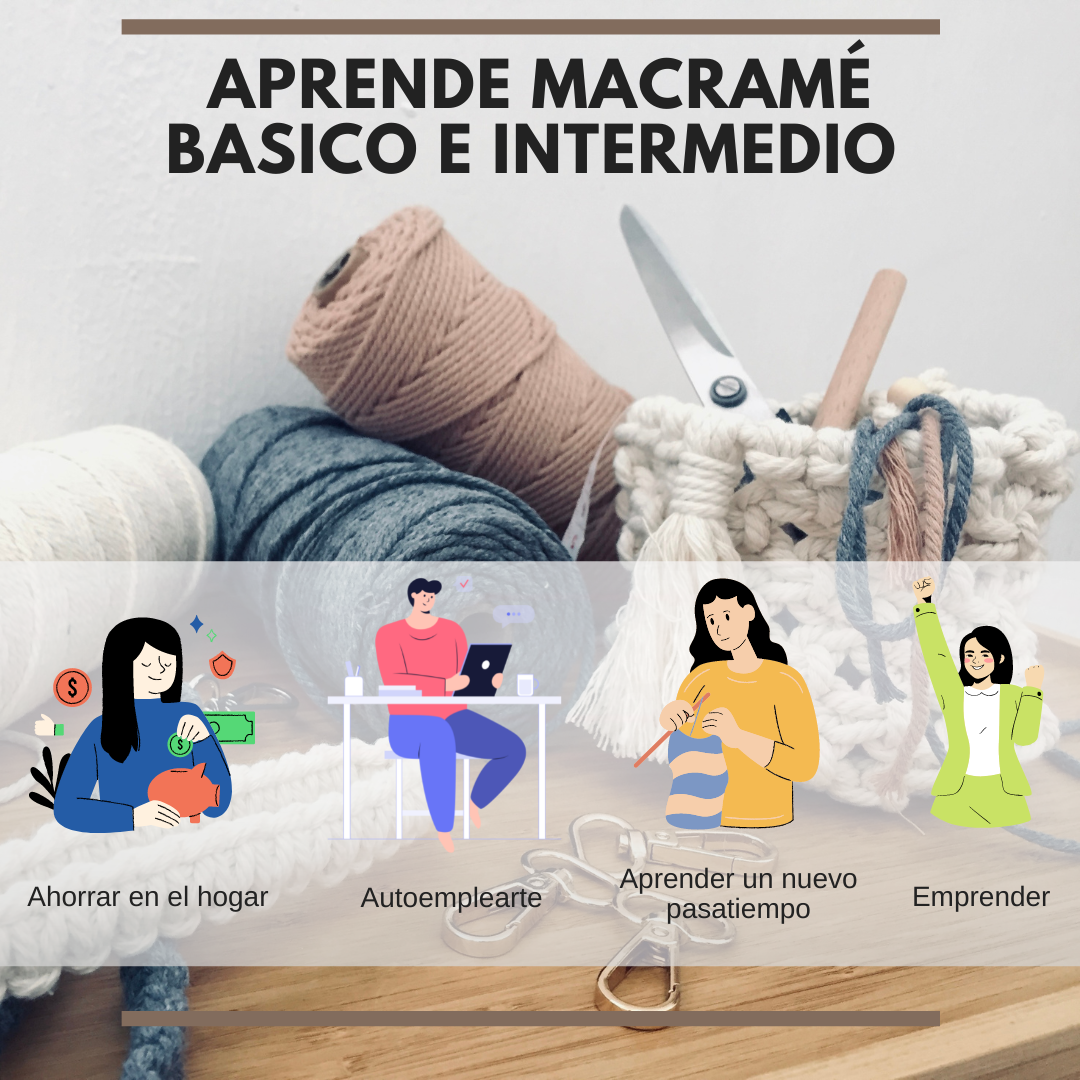 Curso Online básico e intermedio: aprende macramé desde cero