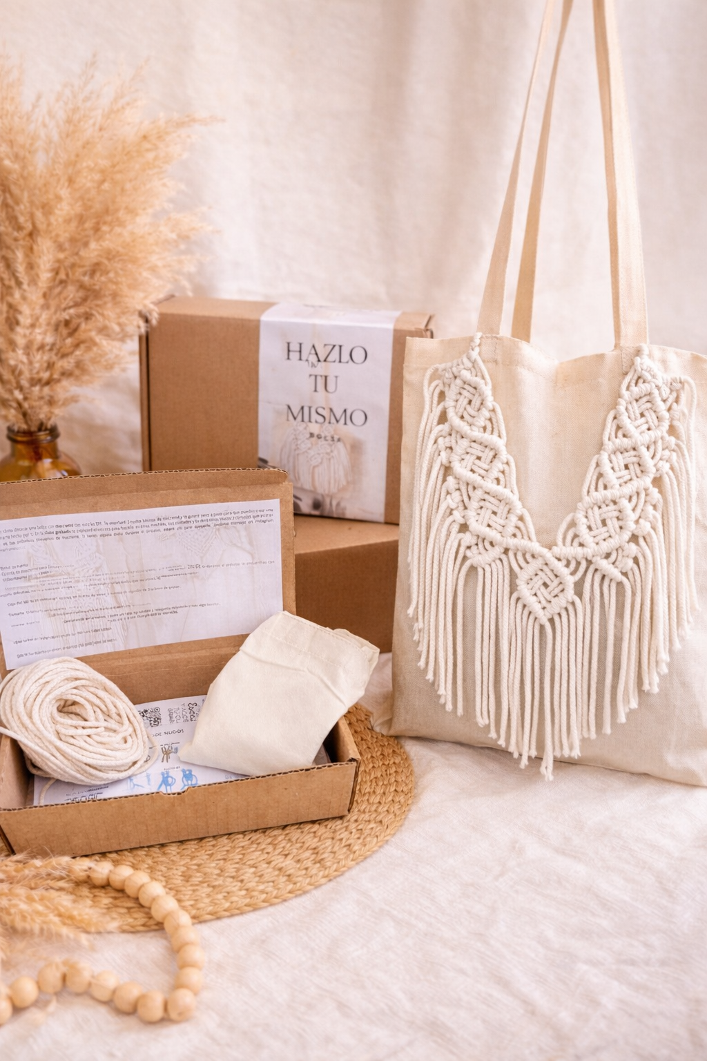 DIY KIT: decora una bolsa con Macramé