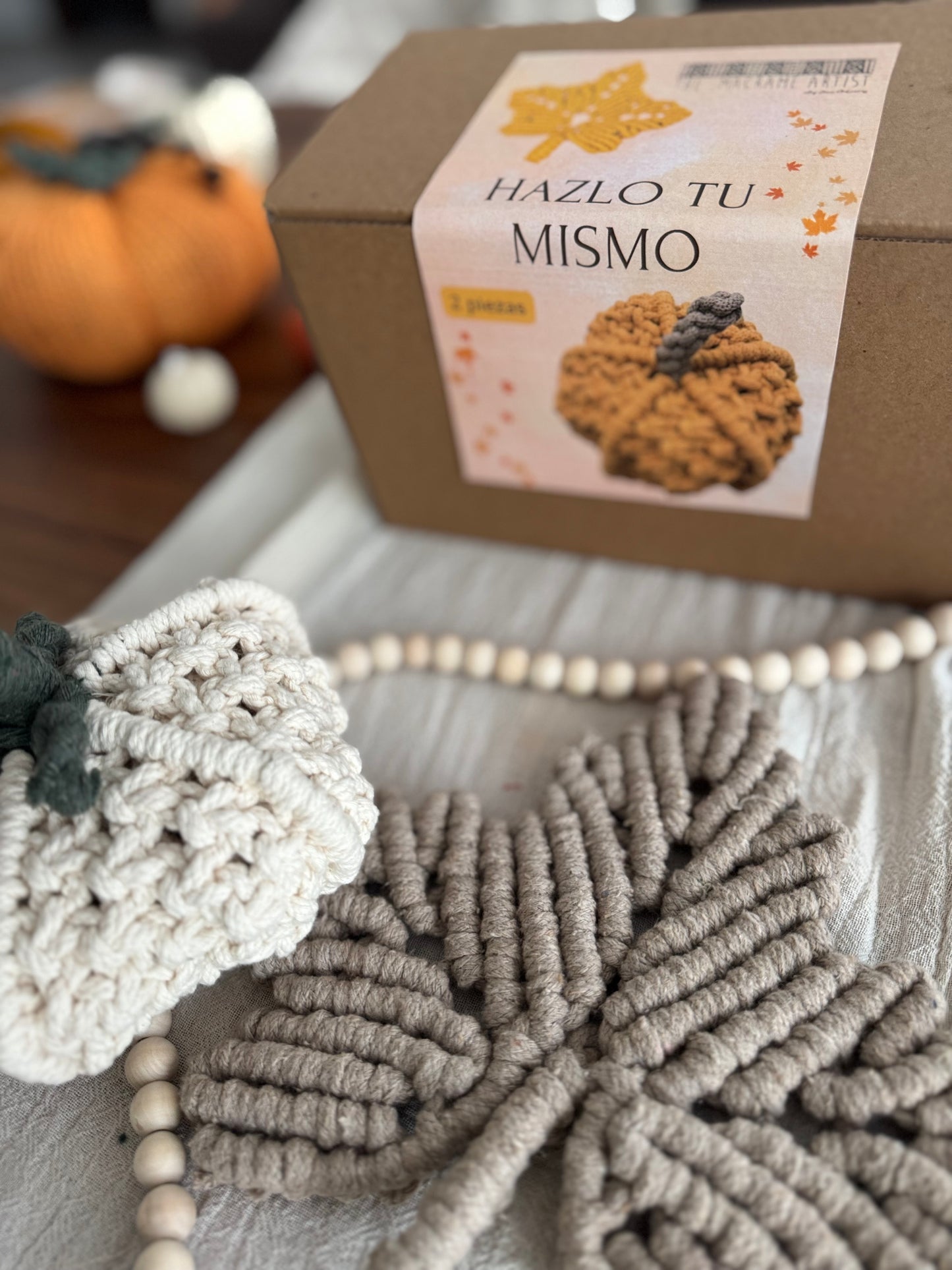 DIY KIT Otoño: Calabaza y Hoja de Maple