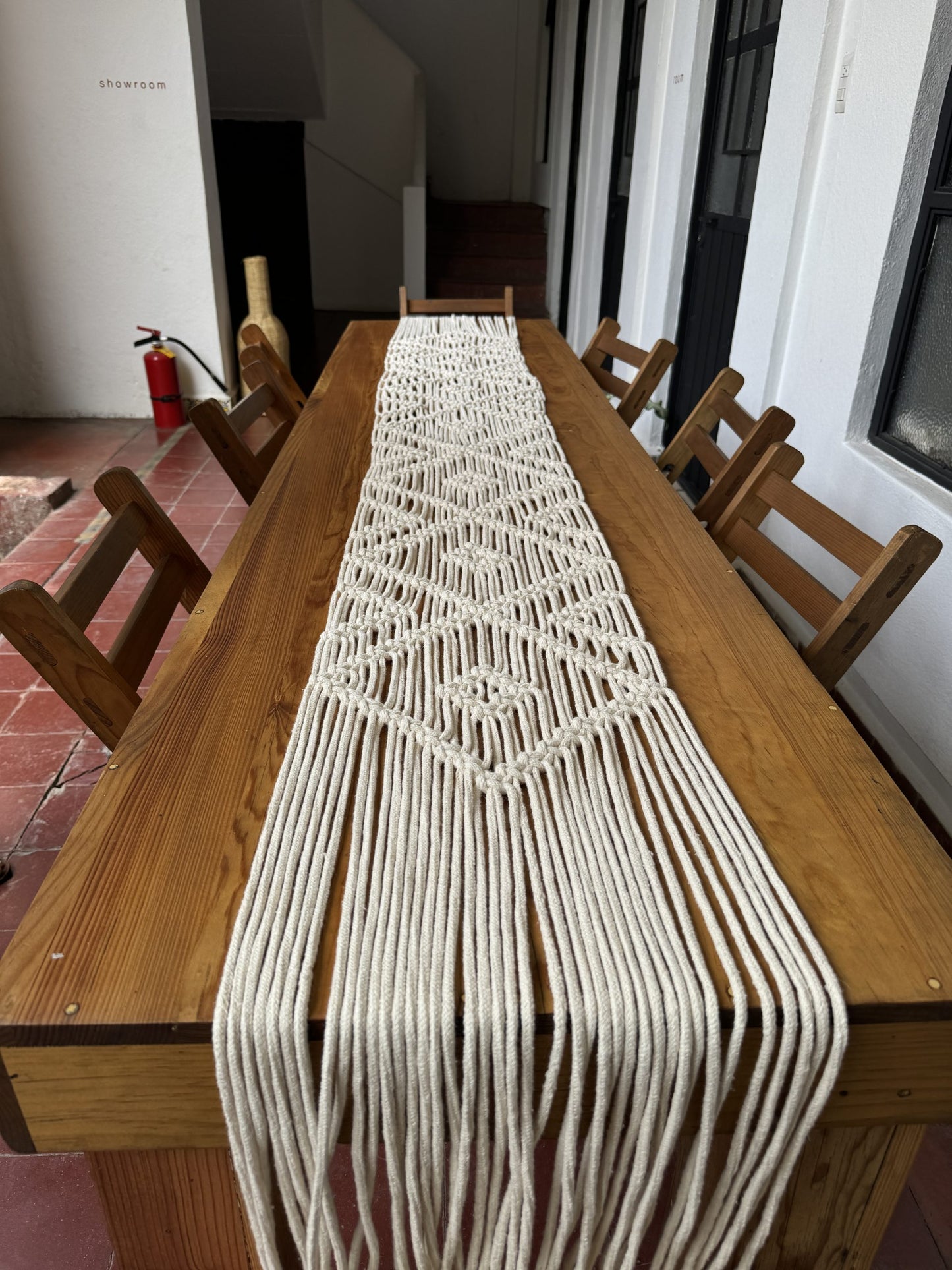 Camino de mesa de Macramé 3.50mts