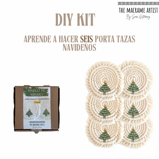 DIY KIT Navideño: 6 porta tazas