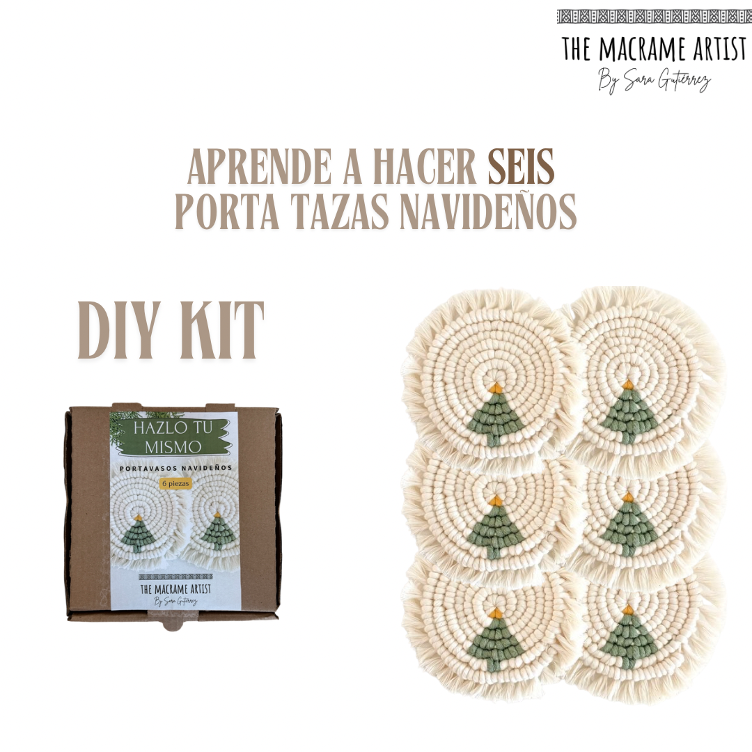 COMBO 2 DIY KIT Navideños de Macramé