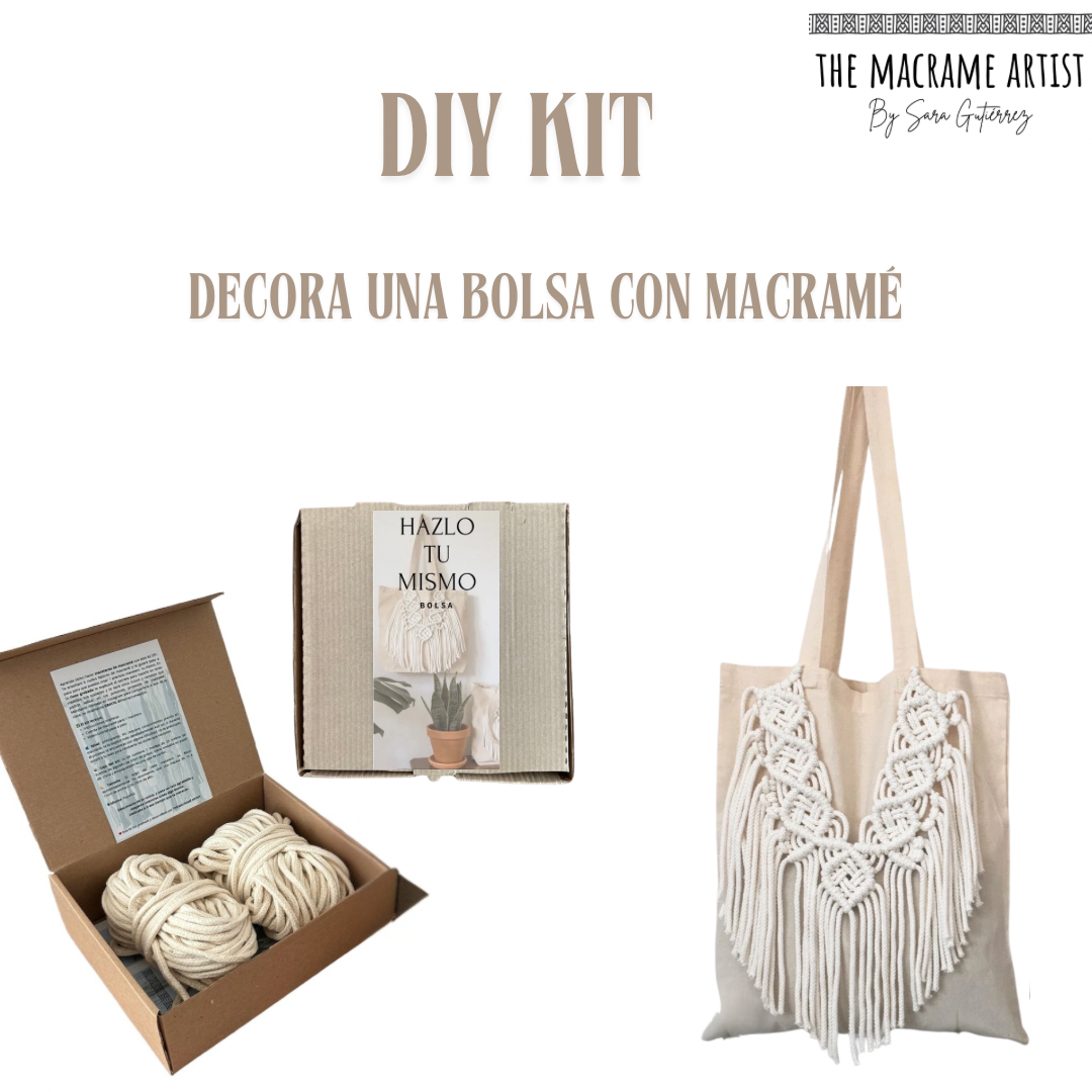 DIY KIT: decora una bolsa con Macramé