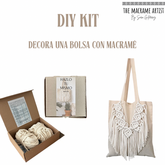 DIY KIT: decora una bolsa con Macramé