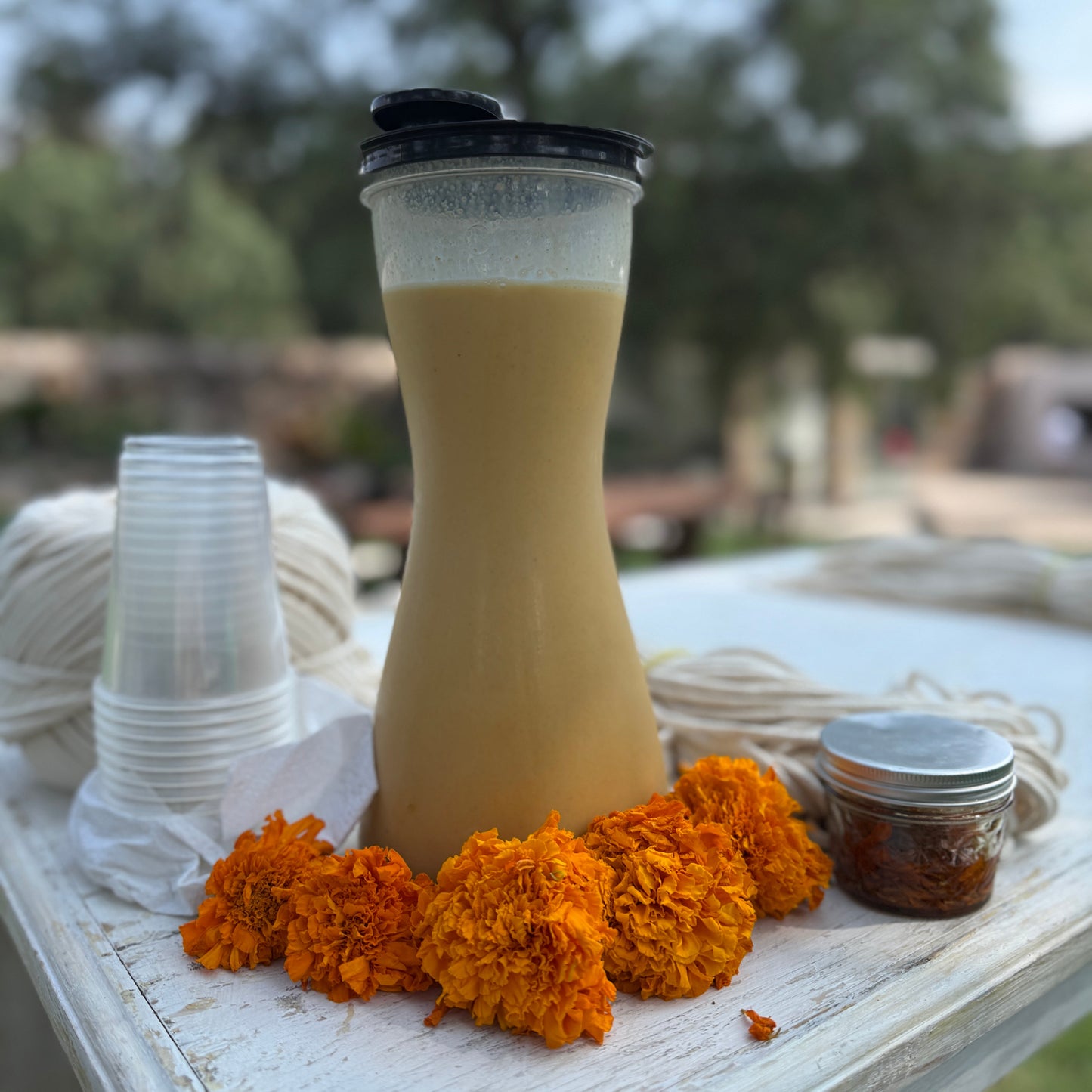 atole de cempasúchil 