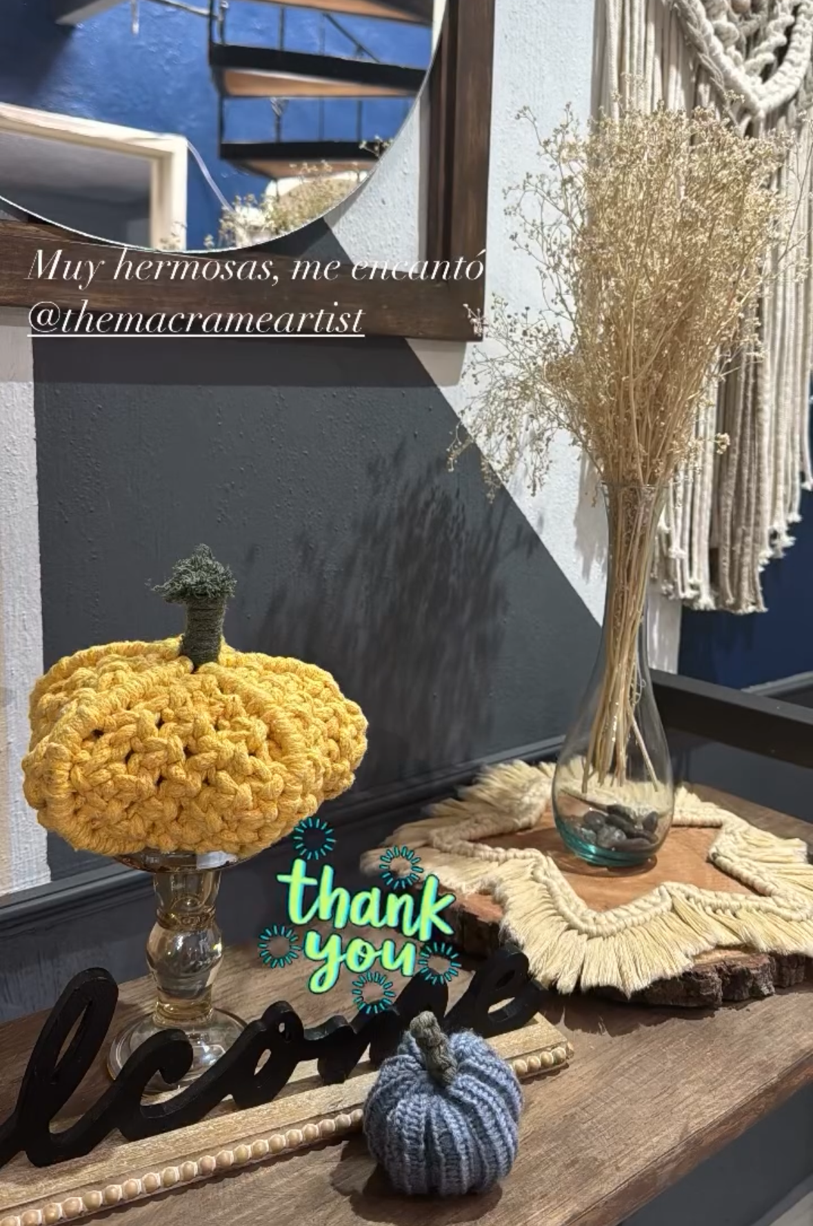 Clase online: calabaza de macramé