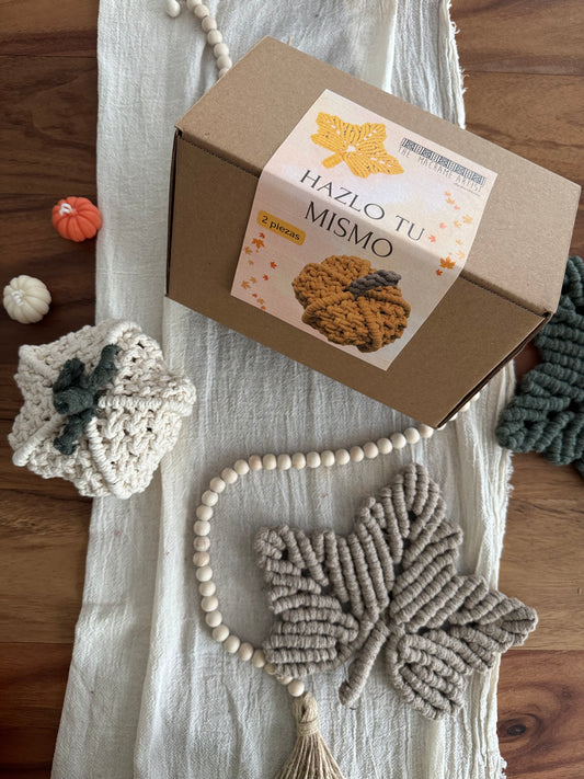 DIY KIT Otoño: Calabaza y Hoja de Maple