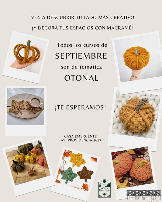 2 Cursos Macramé OTOÑO