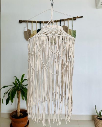 lampara de macrame